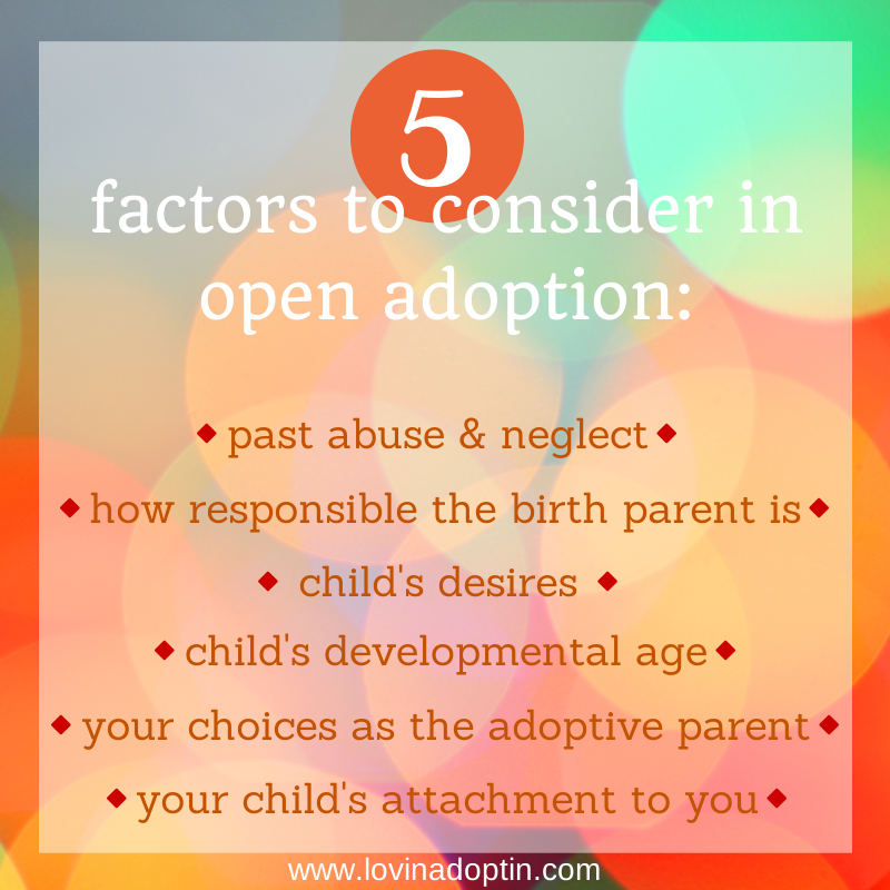 5 factors to consider in open adoption