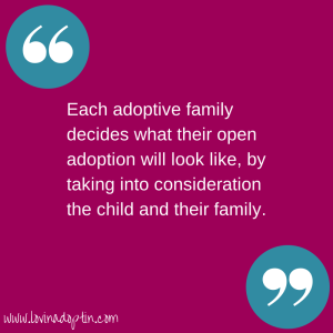 what open adoptions look like