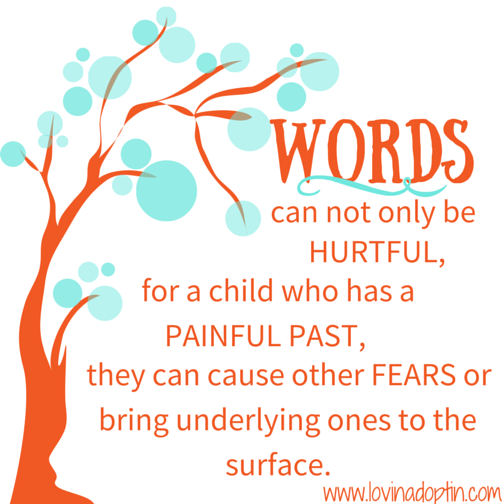 WORDS can cause fear